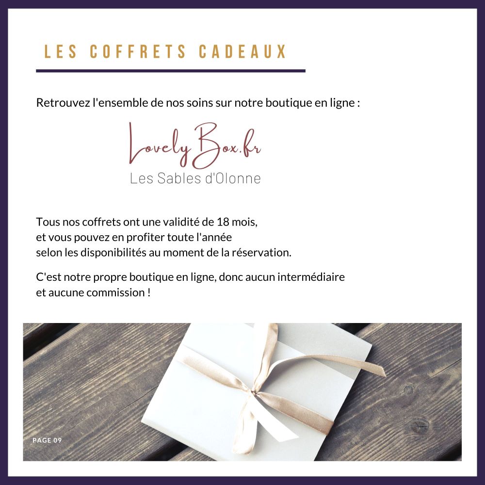 Coffret cadeau les Sables d'Olonne